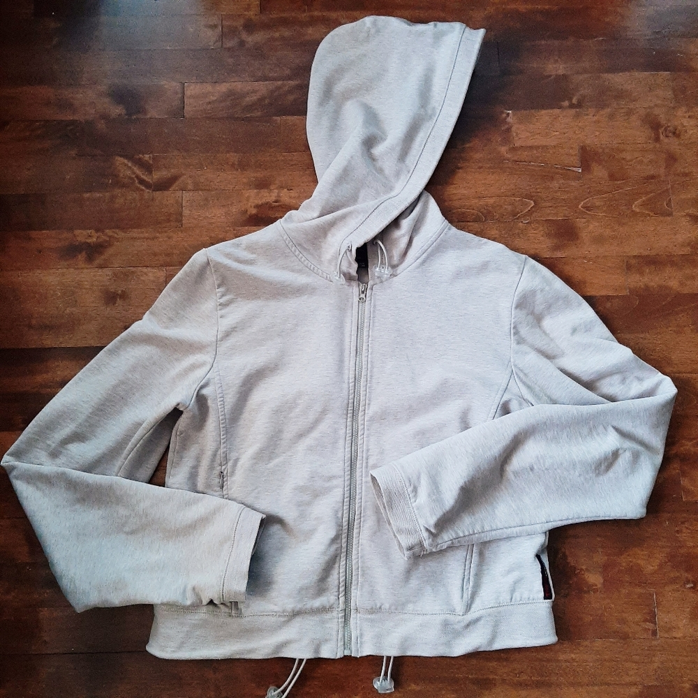 Tristan Beige Cardigan Hoodie Small